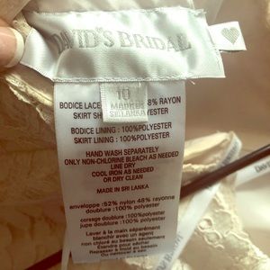 David’s bridal bridesmaid dress